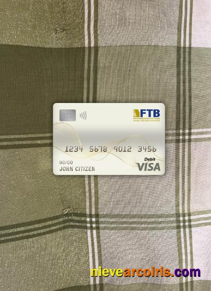 Cambodia Foreign Trade bank visa debit card photolook